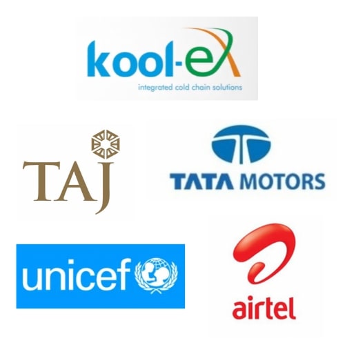Koolex Taj Hotels UNICEF Tata Motors Airtel